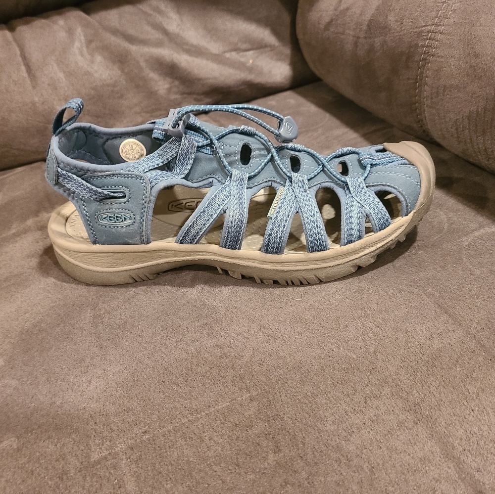 NIB Size 10 Keen Whisper Sandals, Smoke Blue